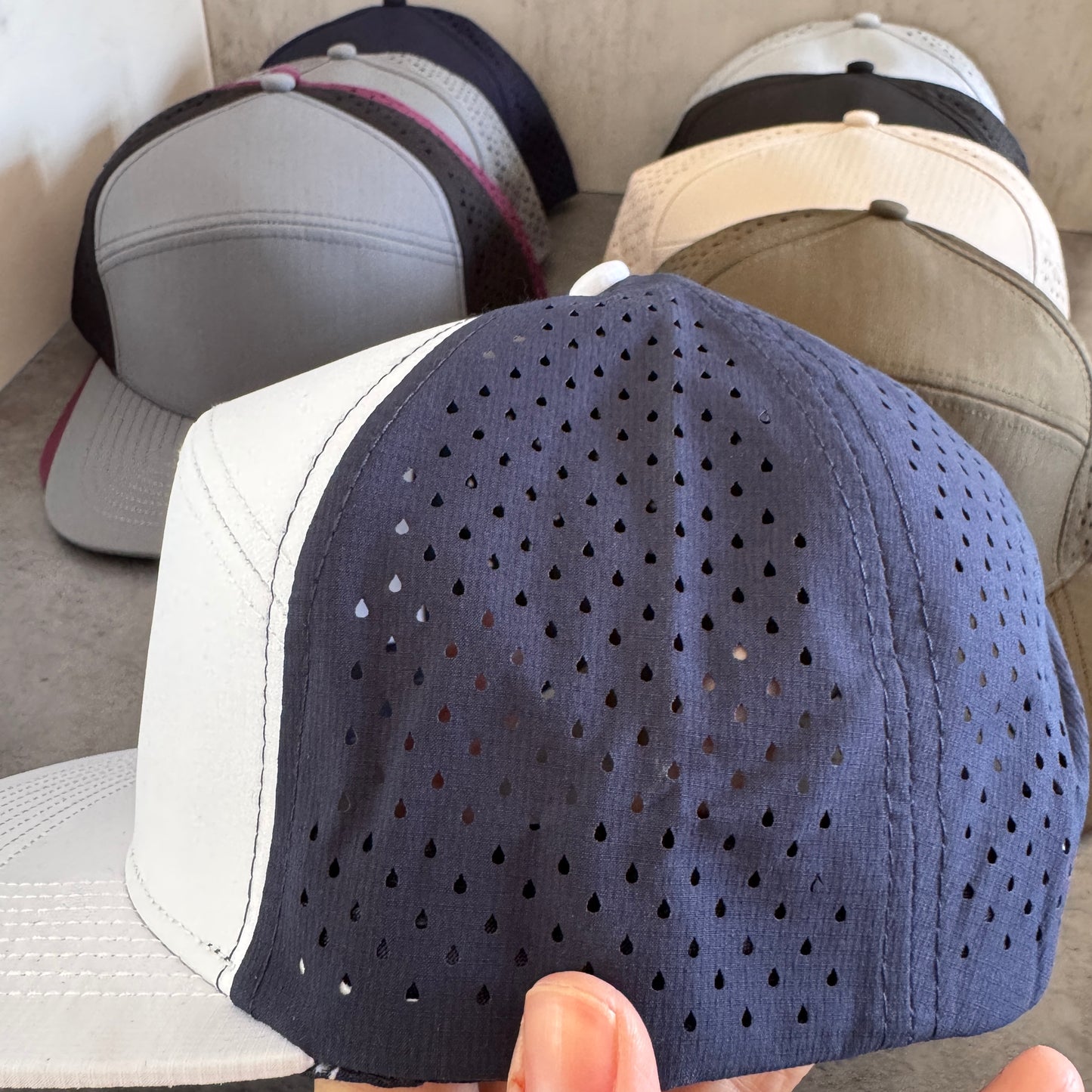 Men Performance Hats 7 Panels 8-stitch Baseball Richardson Hats 100Pack China Warehouse