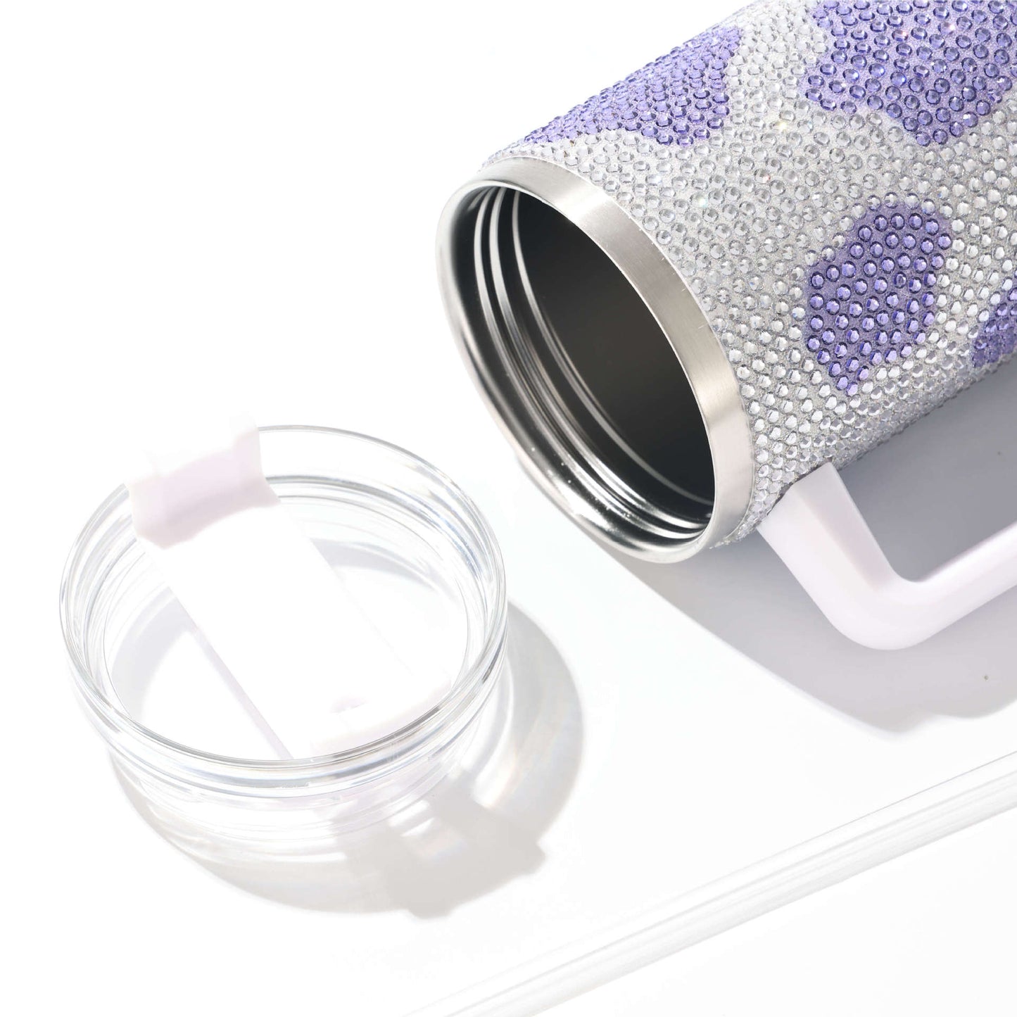 40oz Cow Rhinestone Bling Tumblers Cute Travel Mugs with Handle 20Pack China Warehouse