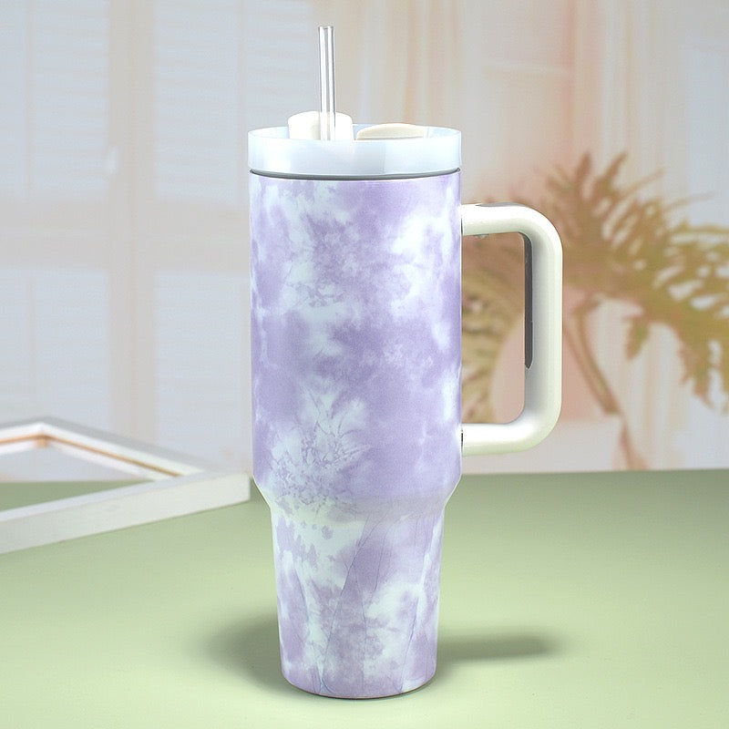 H2.0 40oz Tie Die Double Wall Stainelss Steel Quencher Seamless Tumblers 20Pack China Warehouse
