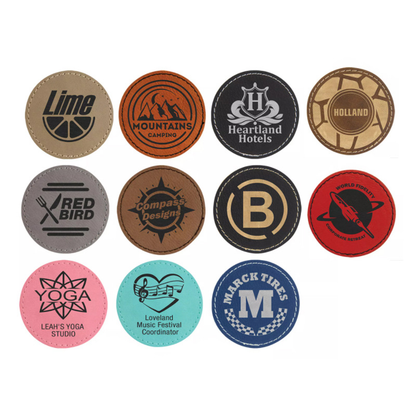 Laser Engraved Leather Patch Hat Custom Logo Leather Patches 200 Pack China Warehouse  by air ship