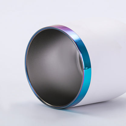 12oz Rainbow Plated Wine Tumbles Double Wall Insulated Cups for Laser Engraving 50Pack China Warehouse