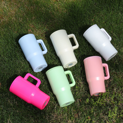 20oz Blank Sublimation White Macaron Color Tumblers With Leak Proof Lids for Kids 25Pack USA Warehouse