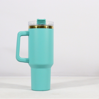 H1.0 40oz Gold Plated Quencher Tumblers for Sunflower Laser Engraved 20Pack China Warehouse