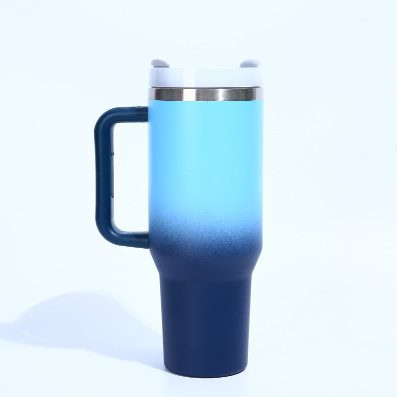 H2.0 40oz Ombre Color Powder Coated Stainless Steel Tumblers for Laser Engraving 20Pack China Warehouse