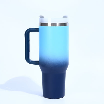H2.0 40oz Ombre Color Powder Coated Stainless Steel Tumblers for Laser Engraving 20Pack China Warehouse