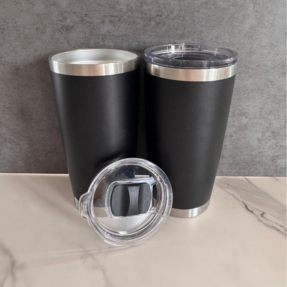 20oz powder coated coffee car tumblers with Magnetic lids laser engraving  25 Pack China Warehouse
