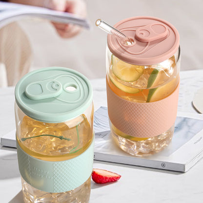 16oz Plastic Lids Bling Rhinestone Lids and Silicone Lids Glass Can 50Pack 100Pack Ship By Air