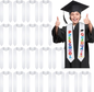 Sublimation Blank Graduation Stole Sash Plain Honor Class Graduation Sash White Stole for Unisex Adults Kids 50Pack China Warehouse