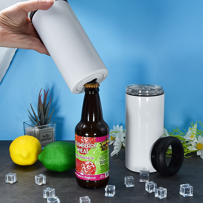16oz 4 in one Blank Sublimation Cooler Can with Opener 25 Pack USA Warehouse