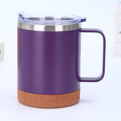 12oz Cork Base Insulated Travel Coffee Water Mugs for Laser Engraved 50 Pack China Warehouse