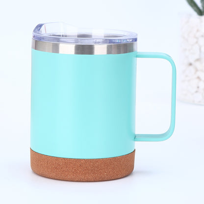 12oz Cork Base Insulated Travel Coffee Water Mugs for Laser Engraved 50 Pack China Warehouse