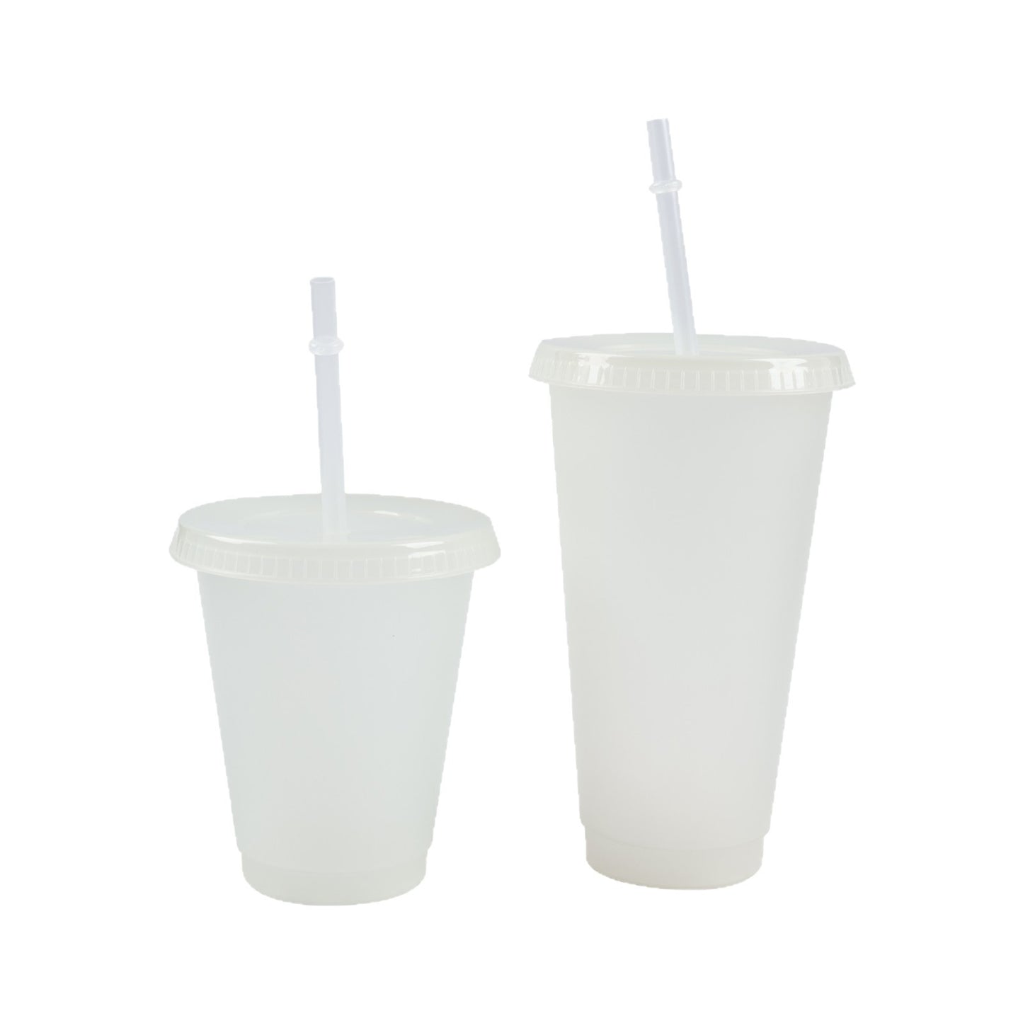 16oz 24oz Glow In The Dark Clear Plastic Cups for Uv Dtf Wraps and Vinyl for Halloween 100 Pack China Warehouse