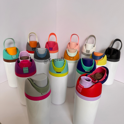 16oz Blank Sublimation Water Bottles with Leak Proof Bounce Colorful Lids for Kids Outdoor 25Pack China Warehouse