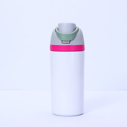 16oz Blank Sublimation Water Bottles with Leak Proof Bounce Colorful Lids for Kids Outdoor 25Pack China Warehouse