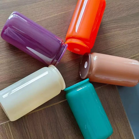 16oz Winter Fall Color Sublimation Glass Can for UV DTF Wraps 25Pack USA Warehouse