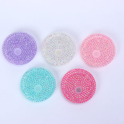 16oz Plastic Lids Bling Rhinestone Lids and Silicone Lids Glass Can 50Pack 100Pack Ship By Air