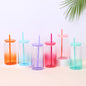 16oz Ombre Jelly Color Plastic Can for UV DTF Wraps 25pack 50pack China Warehouse