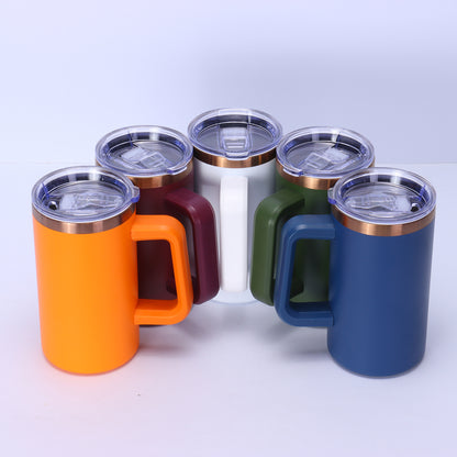20oz Copper Plated Coffee Mugs with Handle for Laser Engraved 20 Pack China Warehouse