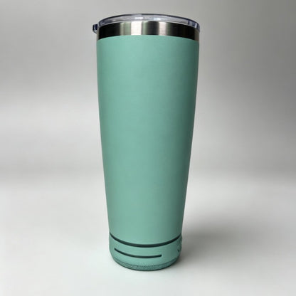 20oz Powder Coated Speaker Tumblers for Laser Engraved Bluetooth Music Water Bottles 25 Pack China Warehouse