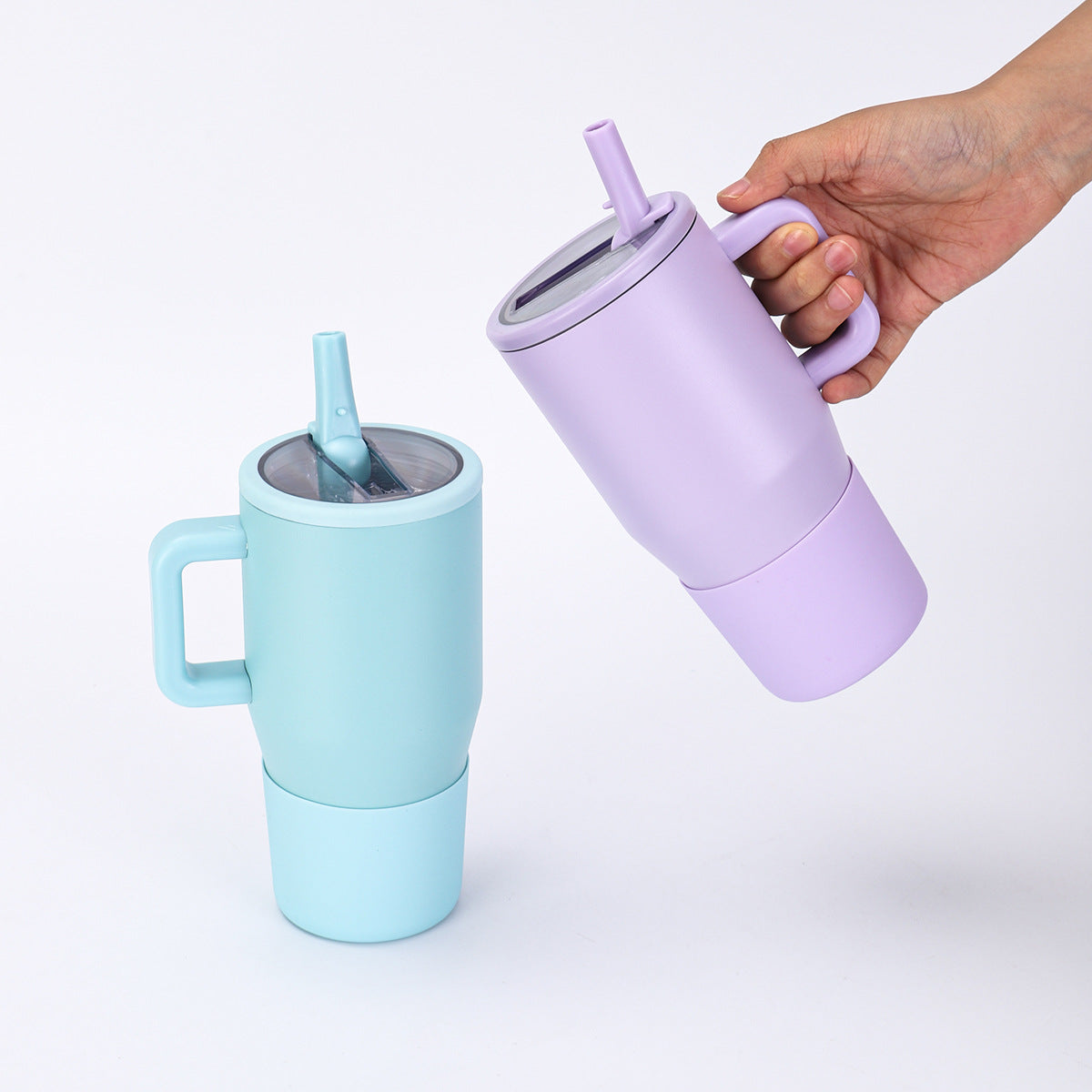 20oz 30oz Powder Coated Tumblers with Leak Proof Lids for Laser Engraving 10 Colors