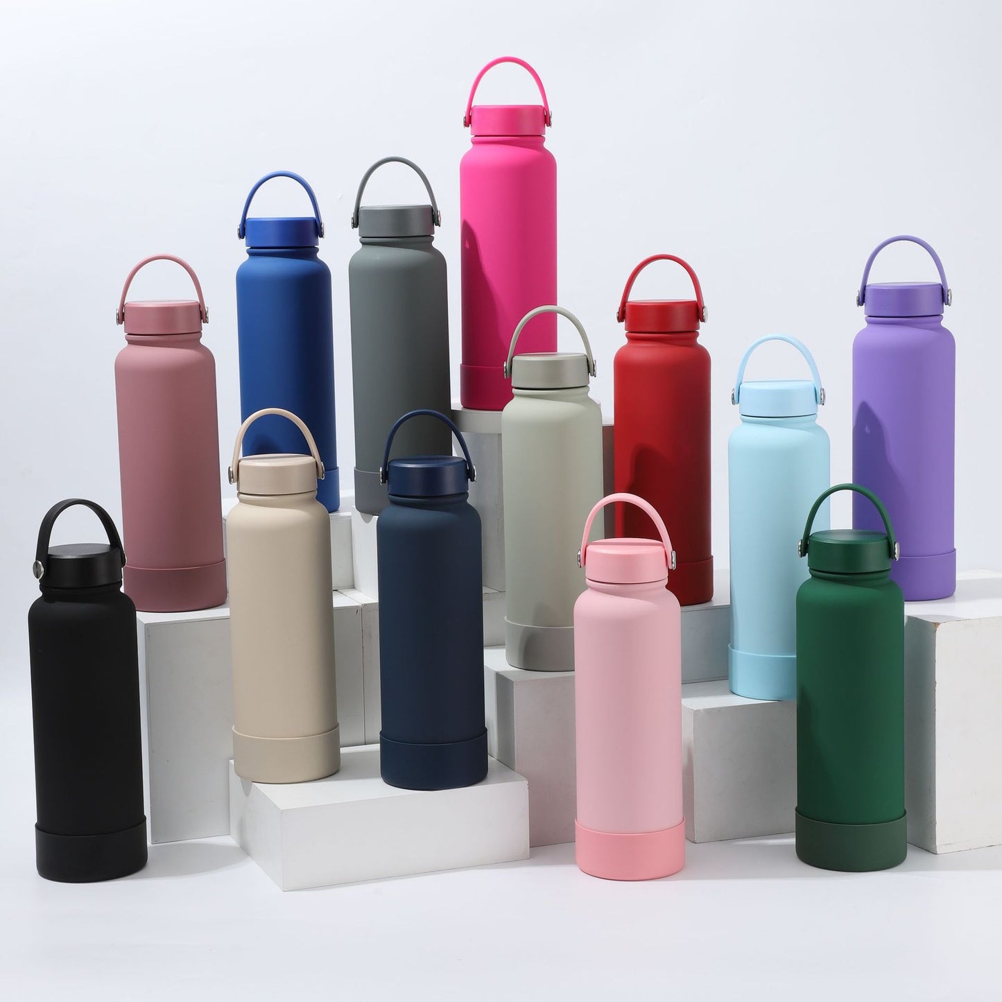 22oz 34oz 40oz Outdoor Portable Sports Water Bottles Stainless Steel Anti Slip Insulation Cup 25 Pack China Warehouse