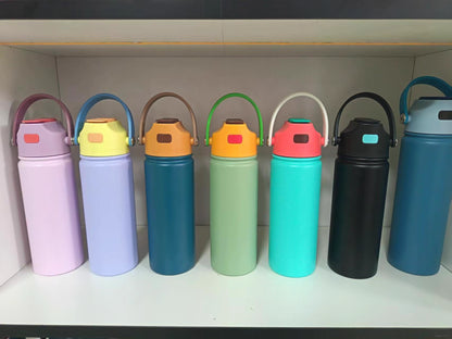22oz White Sublimation Water Bottles and Colorful Powder Coated Tumblers for Laser Engraving 25 Pack China Warehouse
