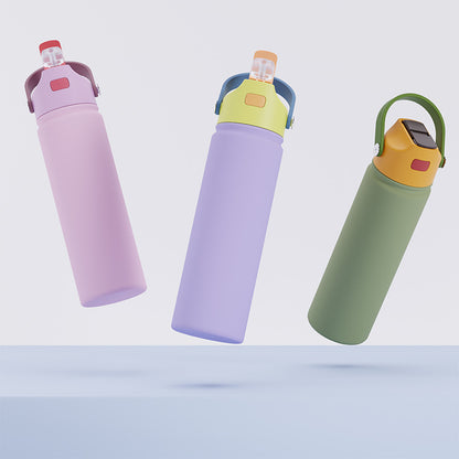 22oz White Sublimation Water Bottles and Colorful Powder Coated Tumblers for Laser Engraving 25 Pack China Warehouse