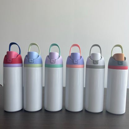 24oz White Blank Subliamtion Water Bottles with Leak Proof Lids 24 Pack China Warehouse