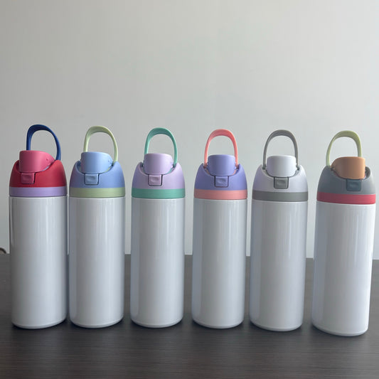 24oz White Blank Subliamtion Water Bottles with Leak Proof Lids 24 Pack China Warehouse