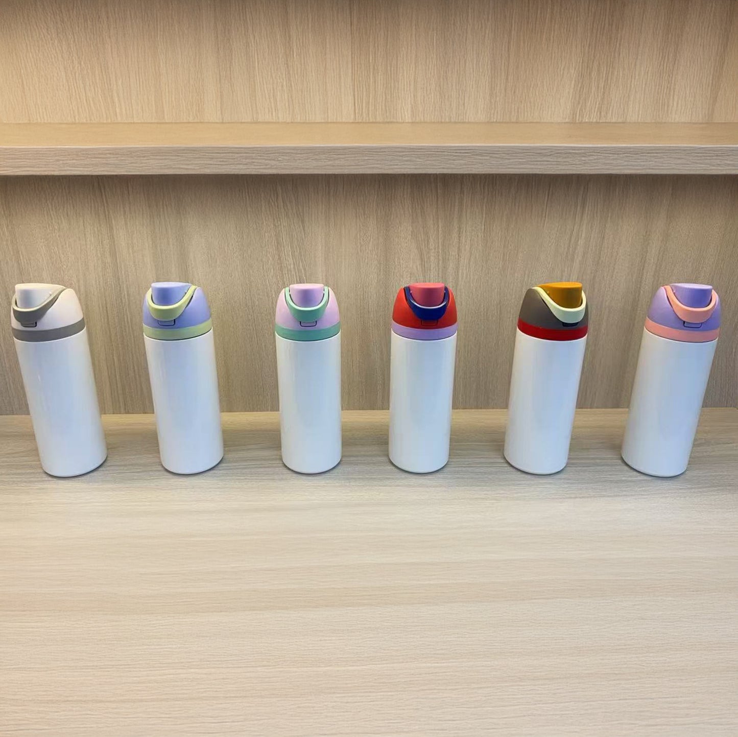24oz White Blank Subliamtion Water Bottles with Leak Proof Lids 24 Pack China Warehouse