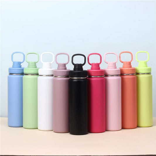 24oz Lulu Style Powder Coated Stainless Steel Tumblers for Laser Engraving 25 Pack China Warehouse