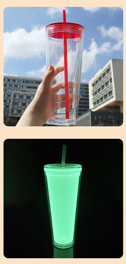 24oz Pre Drilled Snow Globe Plastic Cups for DIY Glitters and UV DTF Wraps 20 Pack China Warehouse