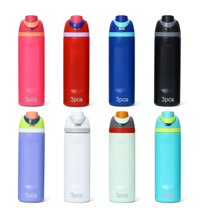 24oz 32oz Leak Proof Bounce Lids Water Bottles for Laser Engraved 24Pack USA Warehouse