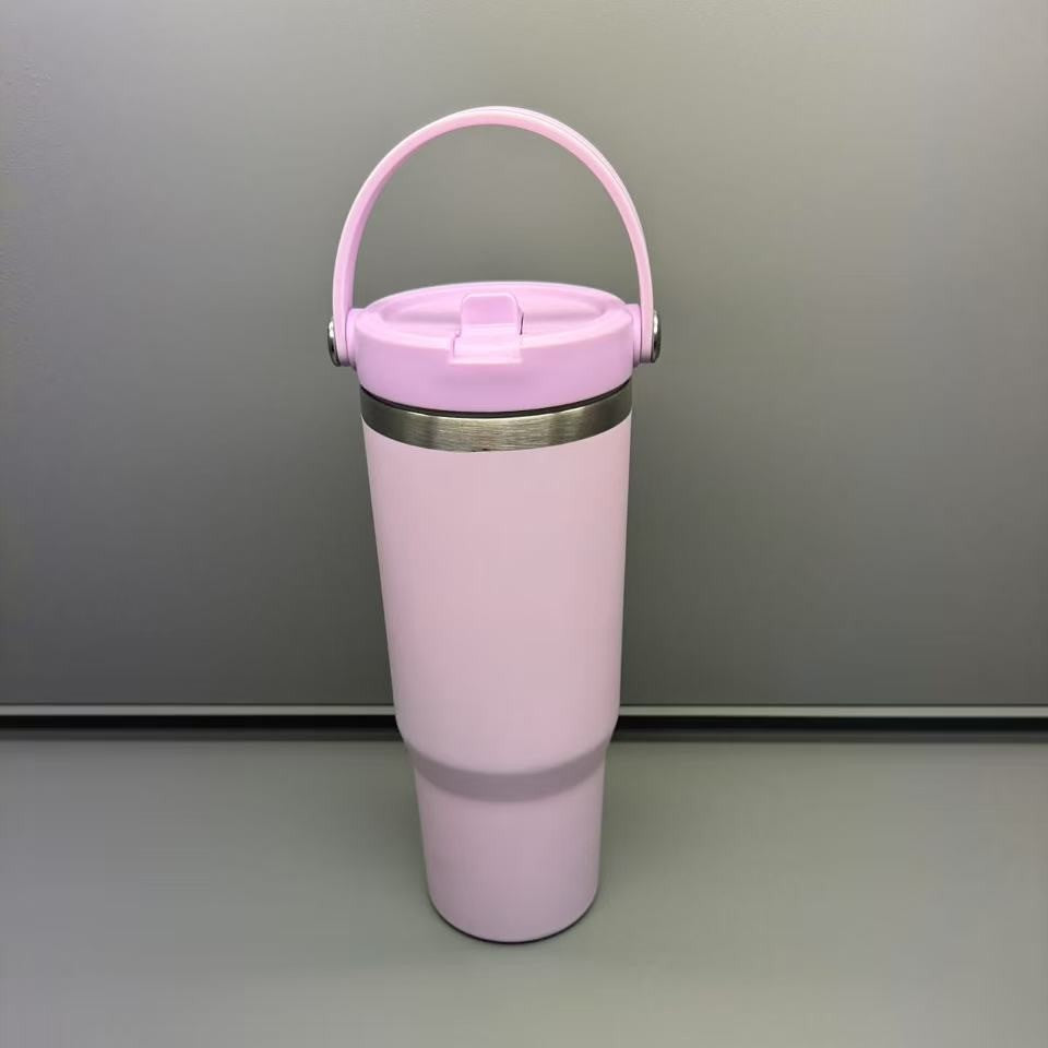30oz Matt Macaron Color Blank Sublimation Flip Straw Water Bottles With New Lids 25 Pack China Warehouse