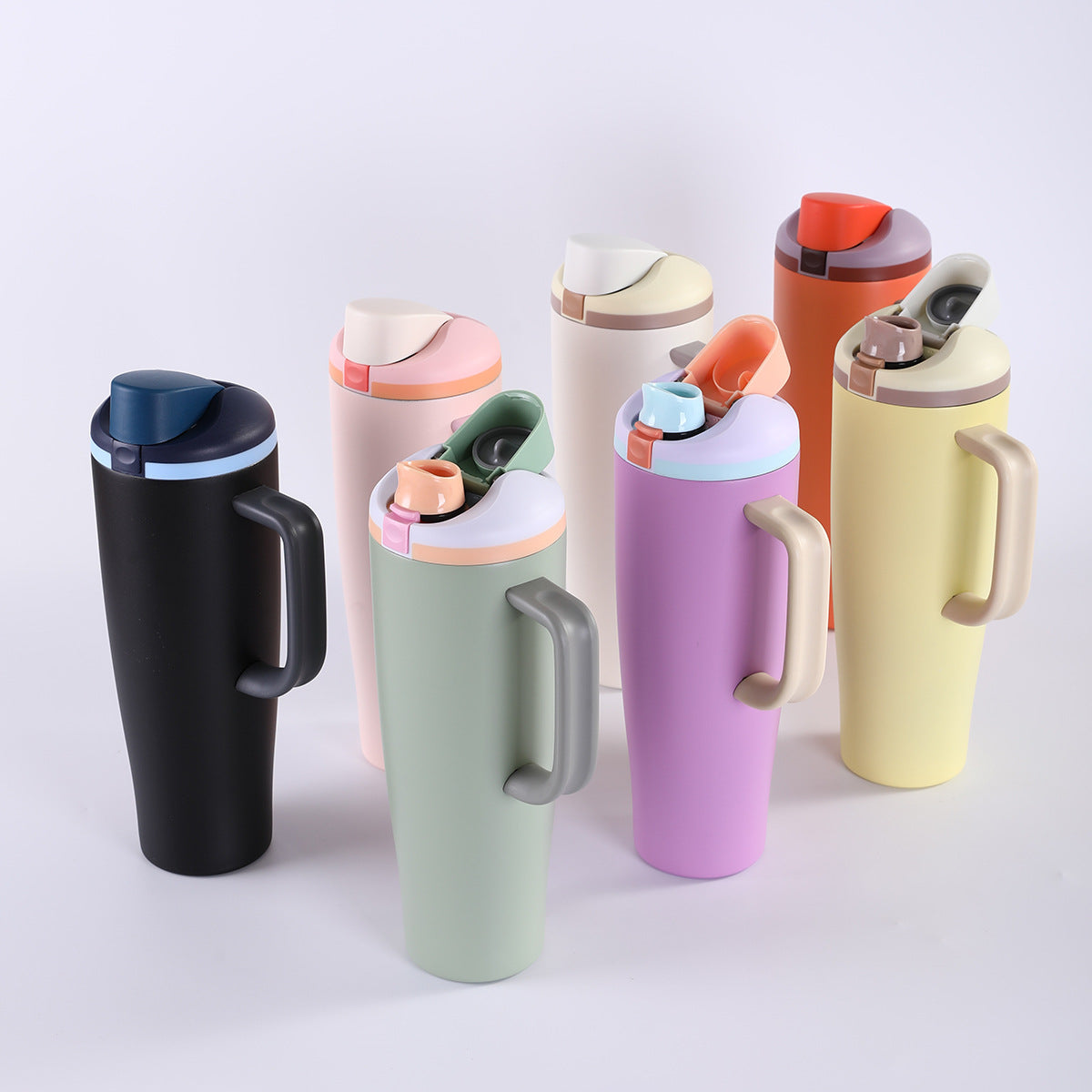 30oz Owala Style Water Bottles Locking Lids and 40oz Tumblers with Handle for Laser Engraved 25 Pack China Warehouse