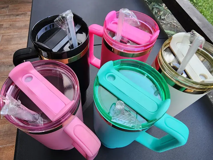 💛 H2.0 40oz Gold Plated Quencher Tumblers for Laser Engrvaing 20Pack USA Warehouse