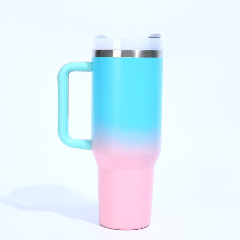 H2.0 40oz Ombre Color Powder Coated Stainless Steel Tumblers for Laser Engraving 20Pack China Warehouse