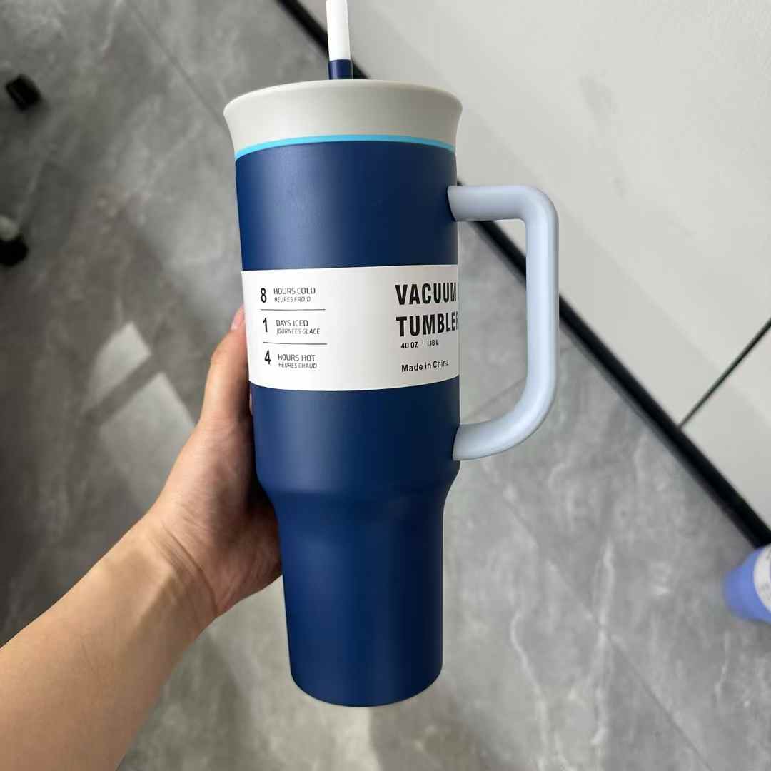 40oz Owala Style Vacuum Insulated Tumblers with Handle for Laser Engraving 20Pack China Warehouse