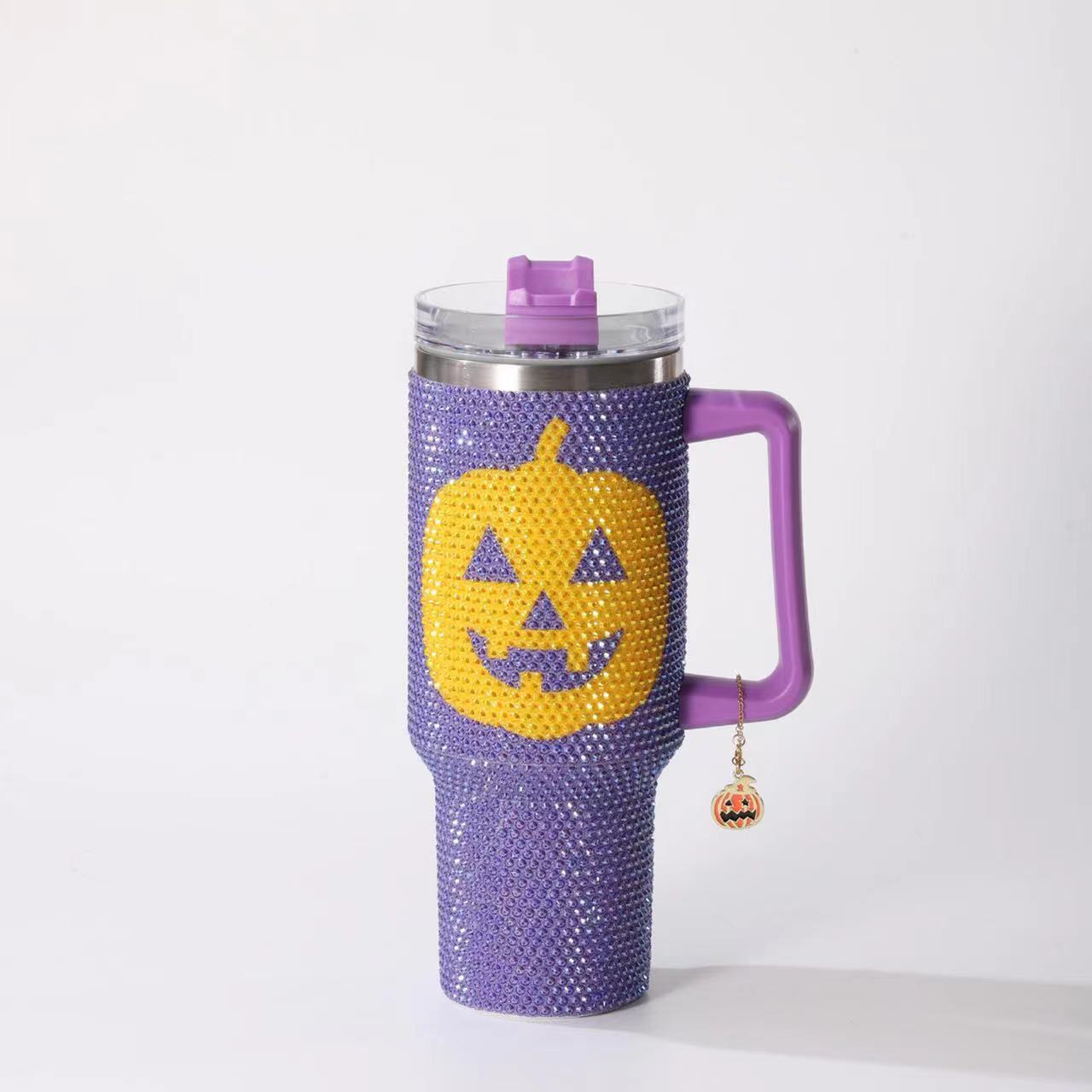 40oz Rhinestone Bling Tumblers for Halloween Pumpkin Style Travel Mugs  20Pack China Warehouse
