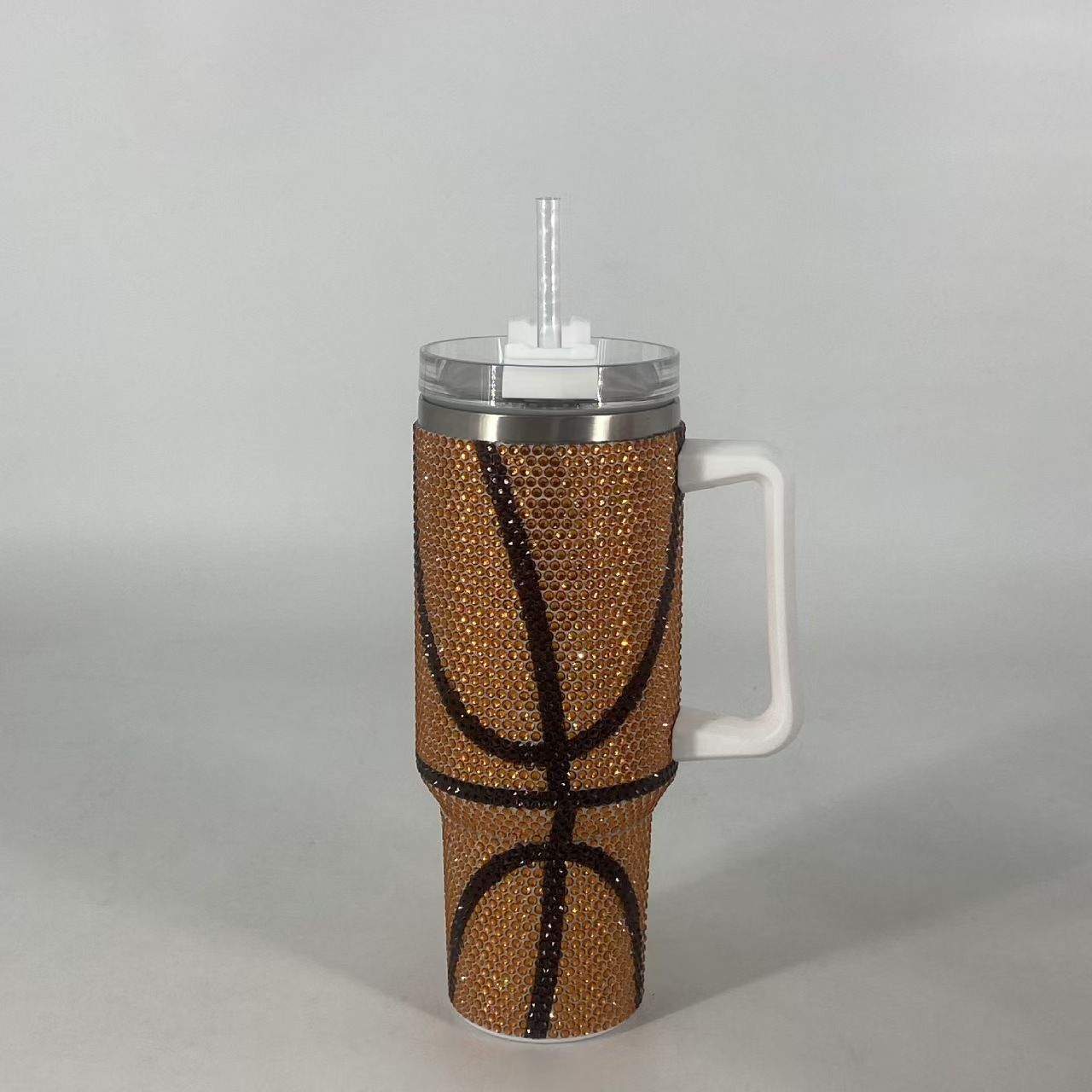 H1.0 40oz Football/Baseball/Basketball Bling Rhinestone Tumblers 20Pack China Warehouse