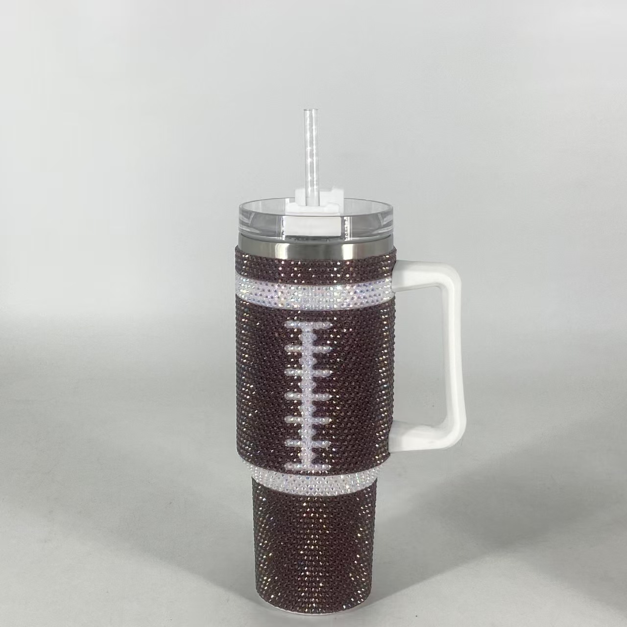 H1.0 40oz Football/Baseball/Basketball Bling Rhinestone Tumblers 20Pack China Warehouse