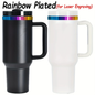 40oz 🌈Rainbow Underneath Macaron Color Quencher Tumblers for Laser Engraved 20Pack USA Warehosue