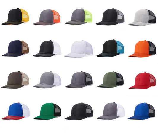 Men Richardson 112 Outdoor Contrast Color Hats Suitable for Laser Engraved Leather Patch