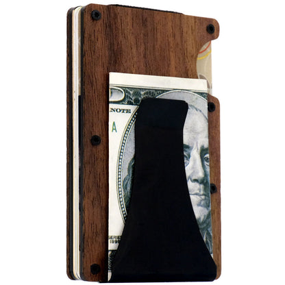 Thin Slim RFID Wallet Carbon Fiber Min Wallet With Metal Card Holder for Laser Engraving 100Pack China