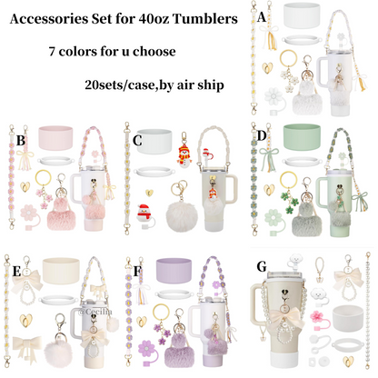 Stanley Cup Accessories Set for 40oz Tumblers 20Pack China Warehouse Ship By Air