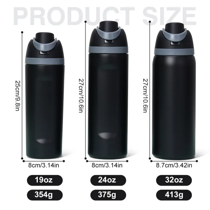24oz 32oz Leak Proof Bounce Lids Water Bottles for Laser Engraved 24Pack USA Warehouse