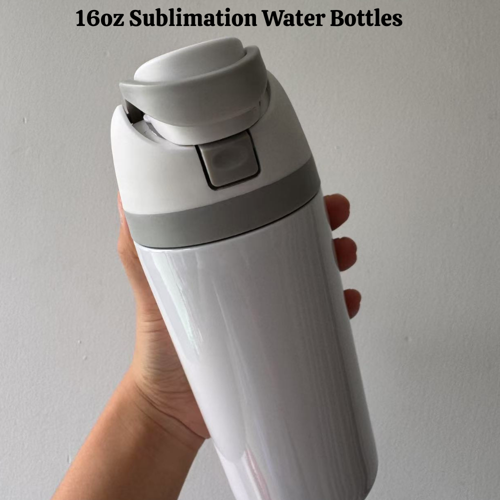 16oz Blank Sublimation Water Bottles with Leak Proof Bounce Colorful Lids for Kids Outdoor 25Pack China Warehouse