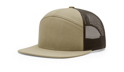 Men Richardson 168 Flat Bill Leather 7-Panel Trucker Hats 50 Pack China Warehouse